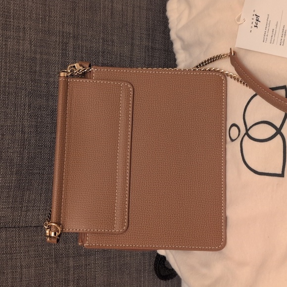 Polene Mini Numero Sept Camel Grained Leather - Picture 5 of 7